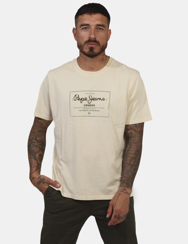 Pepe Jeans uomo  - T-shirt Pepe Jeans Beige