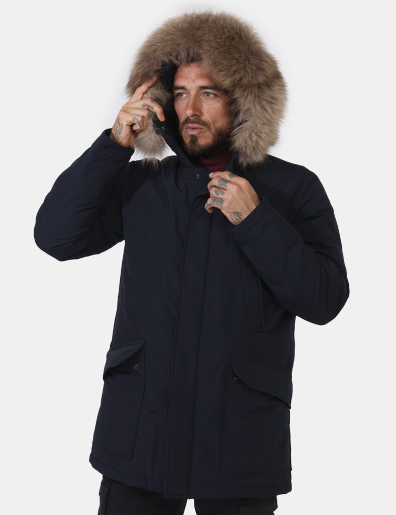 Outlet piumino uomo scontato - Giaccone Woolrich Blu