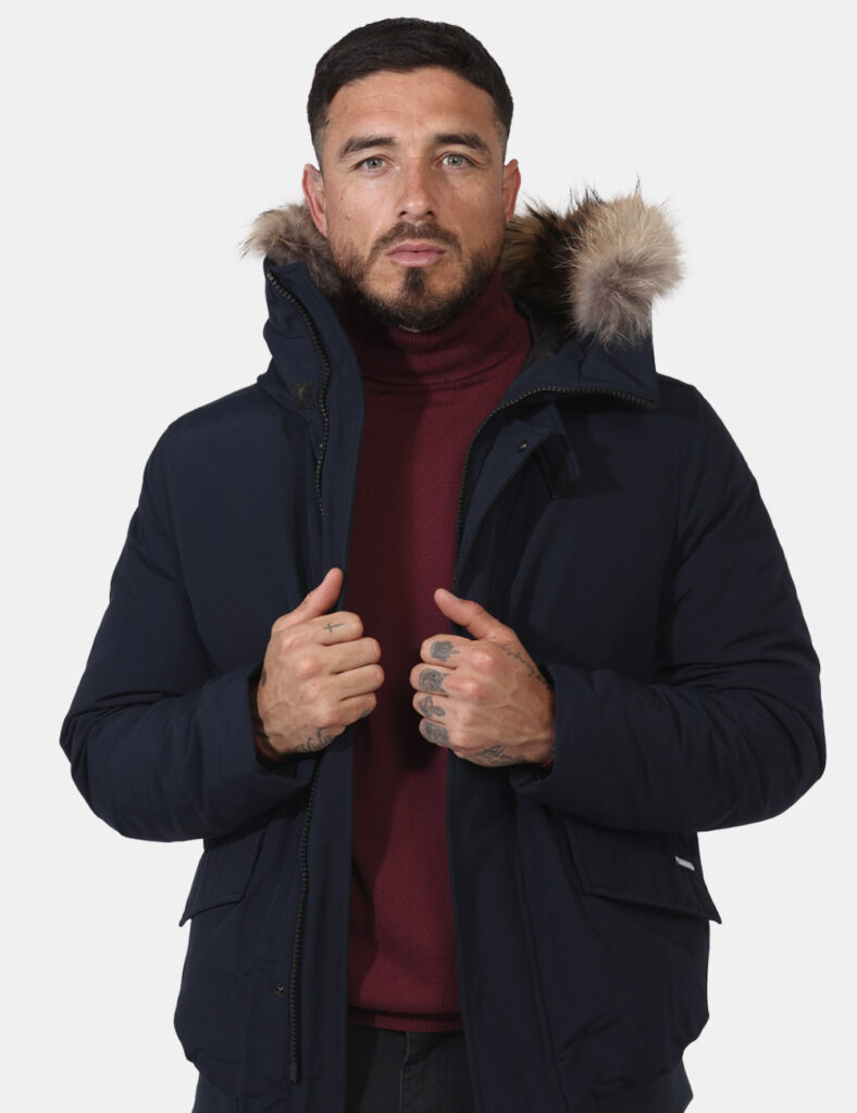 Outlet piumino uomo scontato - Giaccone Woolrich Blu