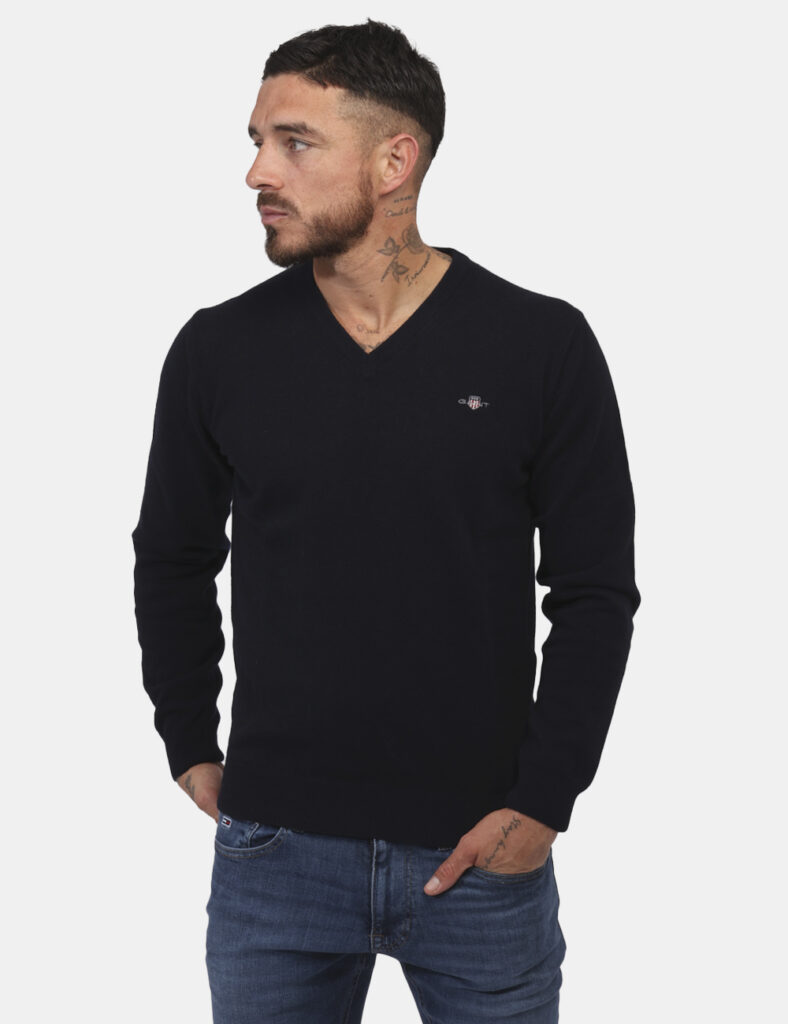 Gant uomo outlet - Maglione Gant blu  - Maglione Gant Blu