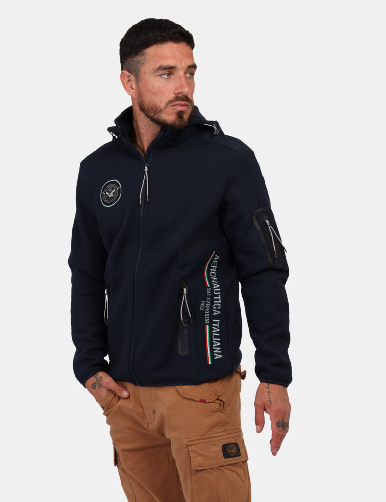 Outlet felpa uomo scontata - Felpa Aeronautica Italiana Blu