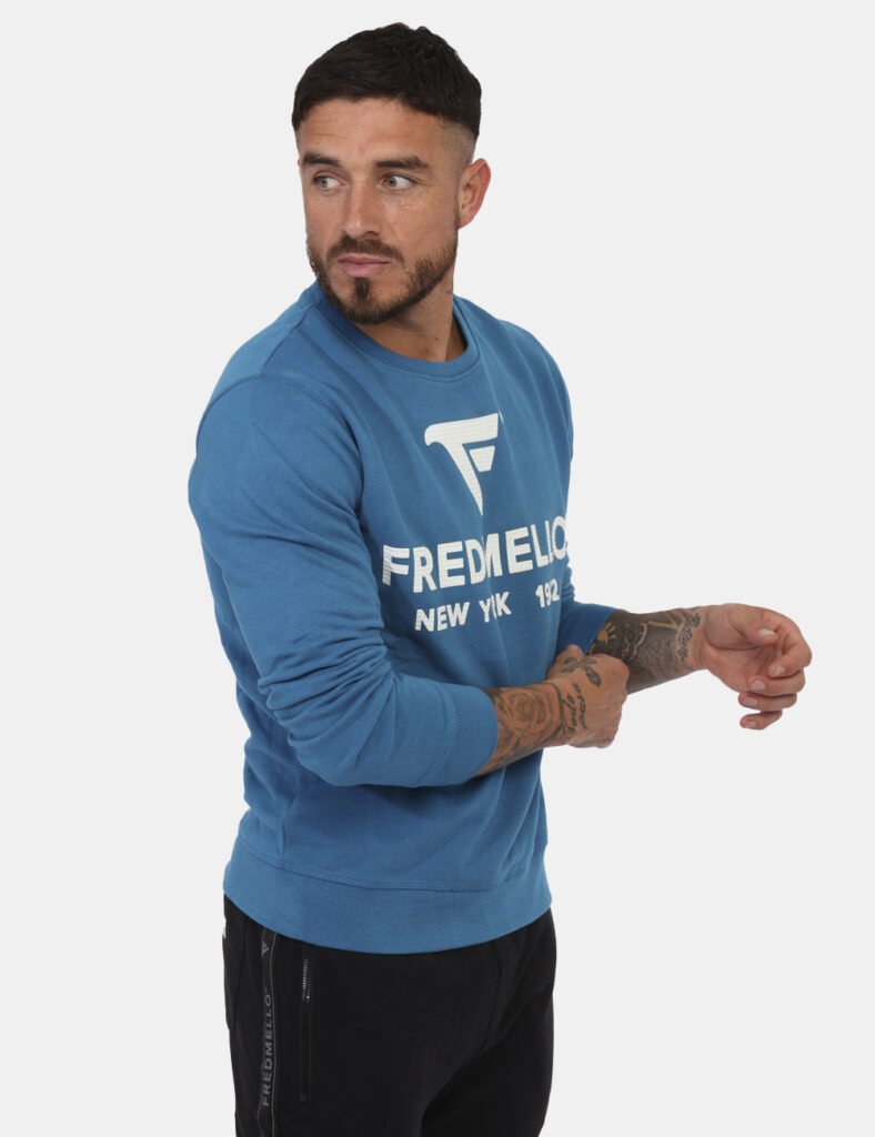 Fred Mello outlet - Felpa Fred Mello Azzurro