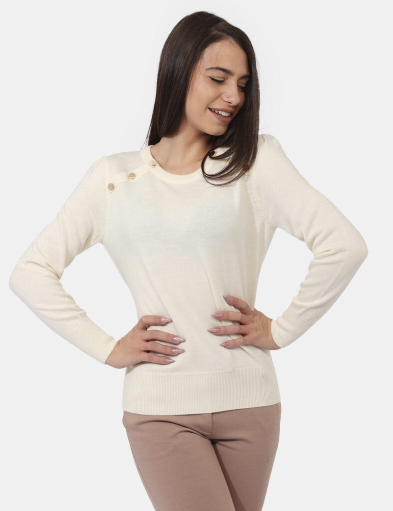 Fracomina outlet - Maglione Fracomina Panna