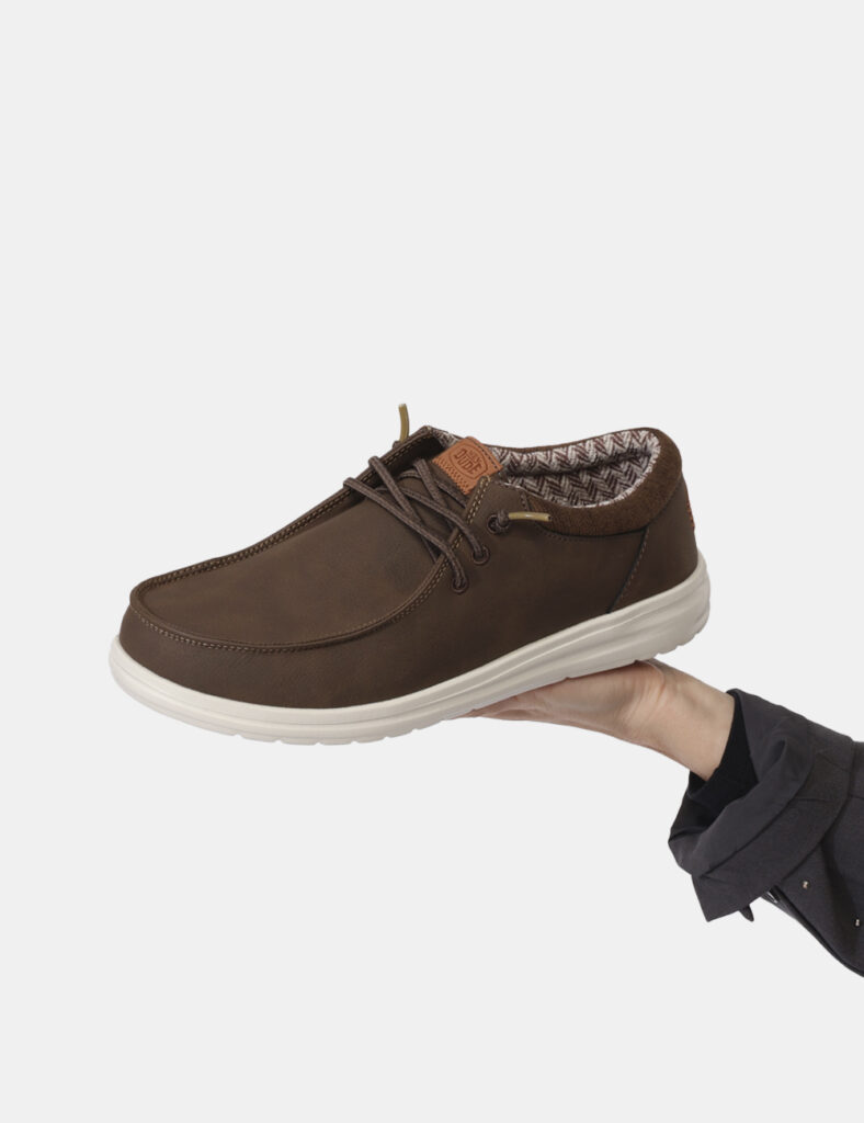 Scarpe firmate da uomo - Stringate Heydude Marrone