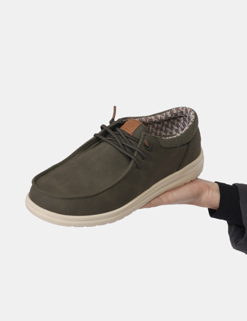 Scarpe firmate da uomo - Stringate Heydude Verde