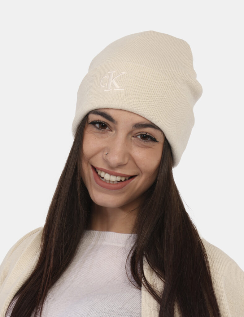 Outlet donna CALVIN KLEIN - Cappello Calvin Klein Panna