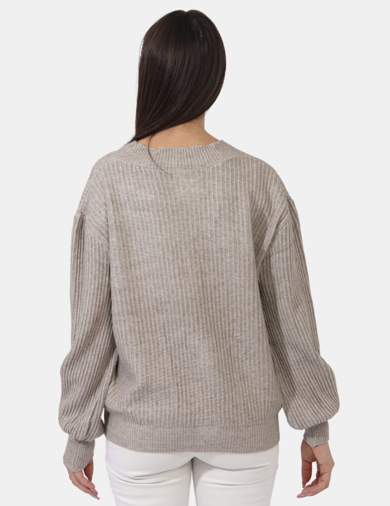 Maglione da donna in offerta Black Friday - Cardigan Sandro Ferrone Beige