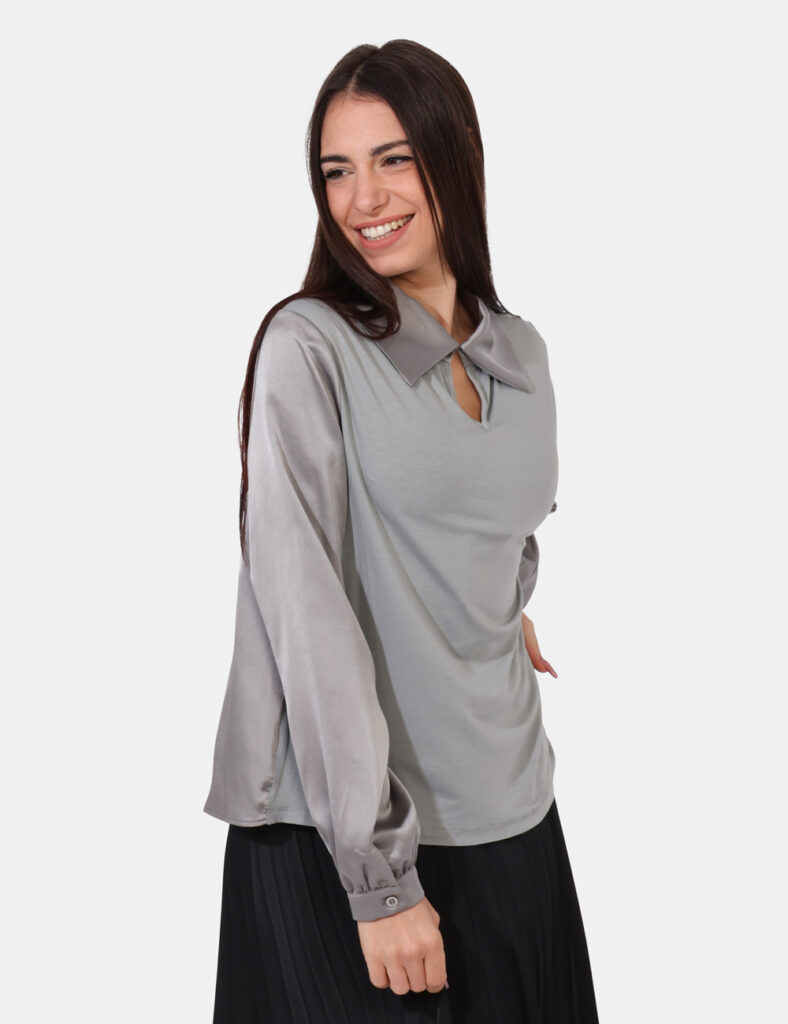 Abbigliamento donna scontato - Blusa Sandro Ferrone Grigio