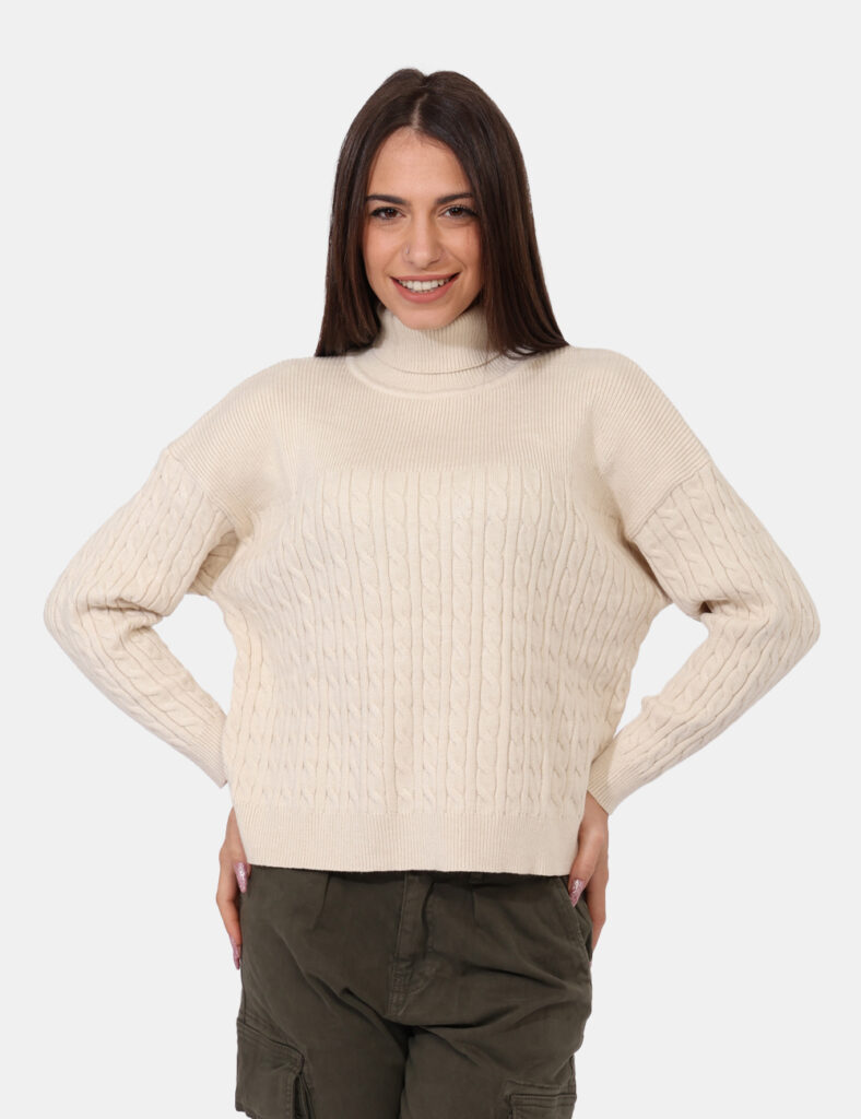 Maglia a manica lunga da donna - Maglione Rue De Clerie Beige