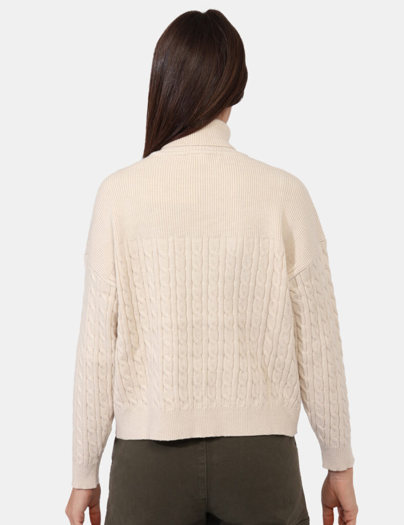 Maglia a manica lunga da donna - Maglione Rue De Clerie Beige