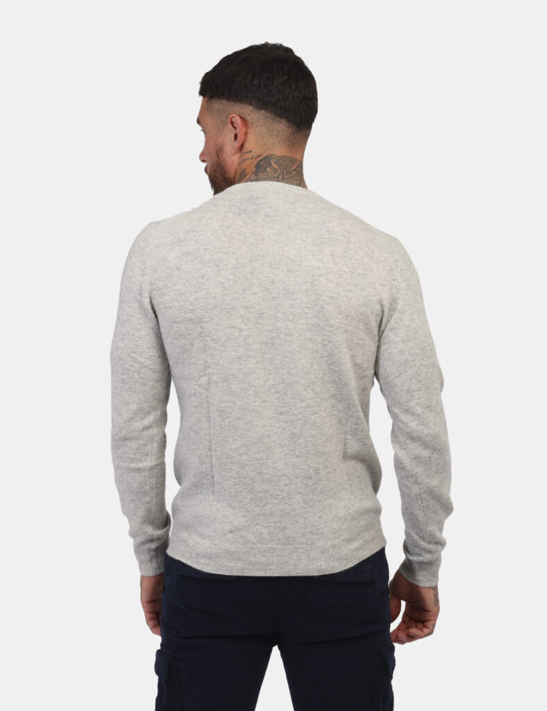 Outlet maglione uomo scontato - Maglione Maison Du Cachemire Grigio