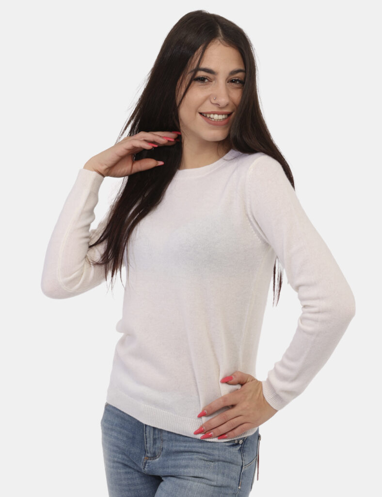 Maglione Maison Du Cachemire Bianco