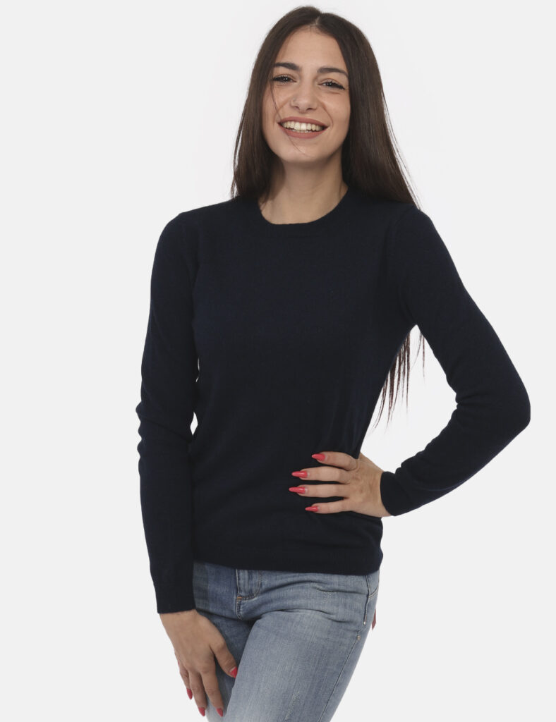 Maglione Maison Du Cachemire Blu