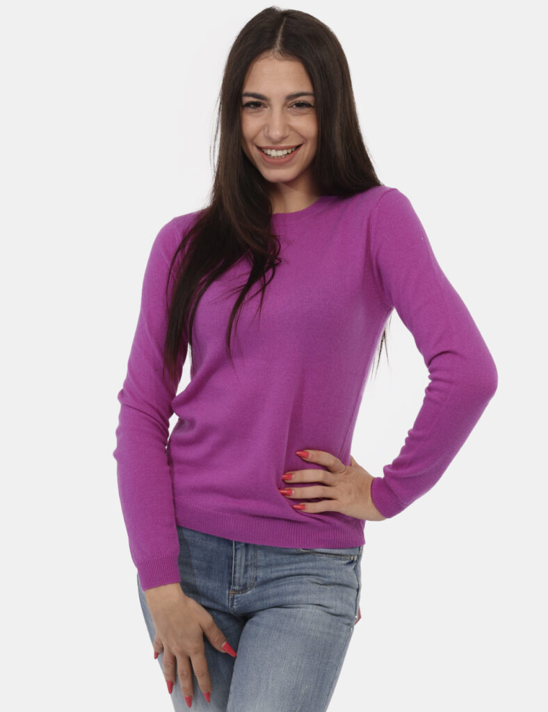 Maglione Maison Du Cachemire Fucsia