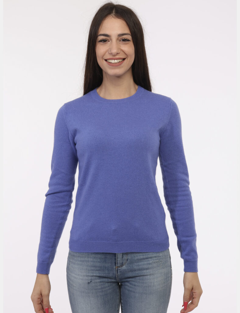 Maglione Maison Du Cachemire Azzurro