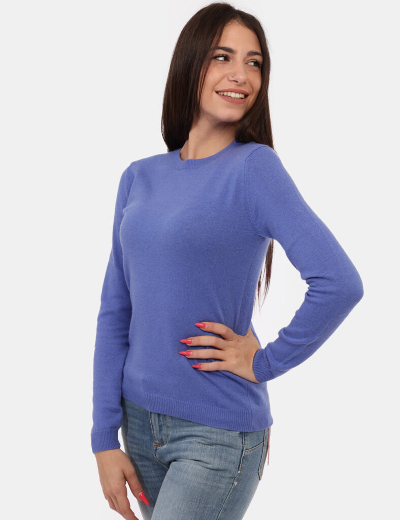 Maglione Maison Du Cachemire Azzurro