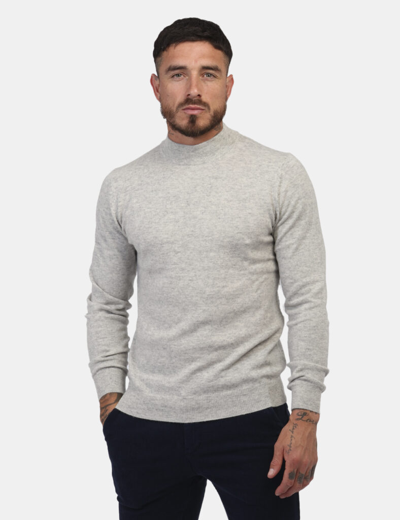 Outlet maglione uomo scontato - Maglione Maison Du Cachemire Grigio