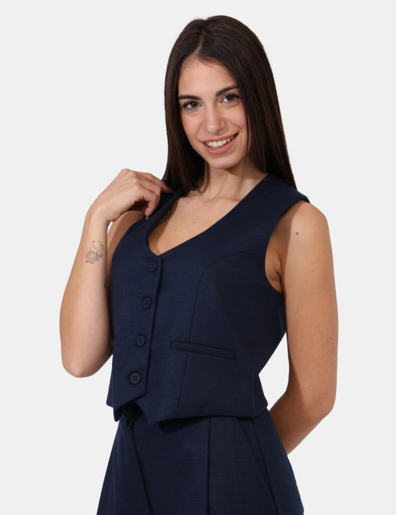 Gilet Materica Blu