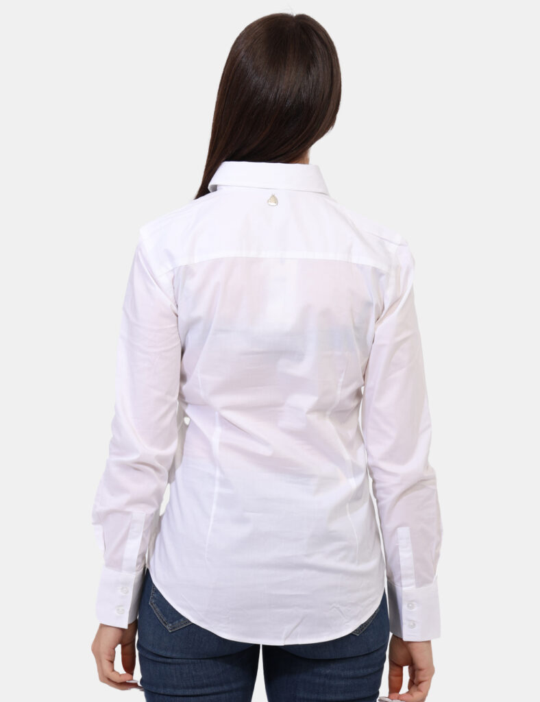 Camicia Rue De Clerie Bianco - Camicia classica in total bianco latte. La vestibilità è morbida e pratica grazie a bottoni a