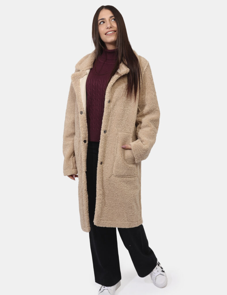 Cappotto Materica Beige