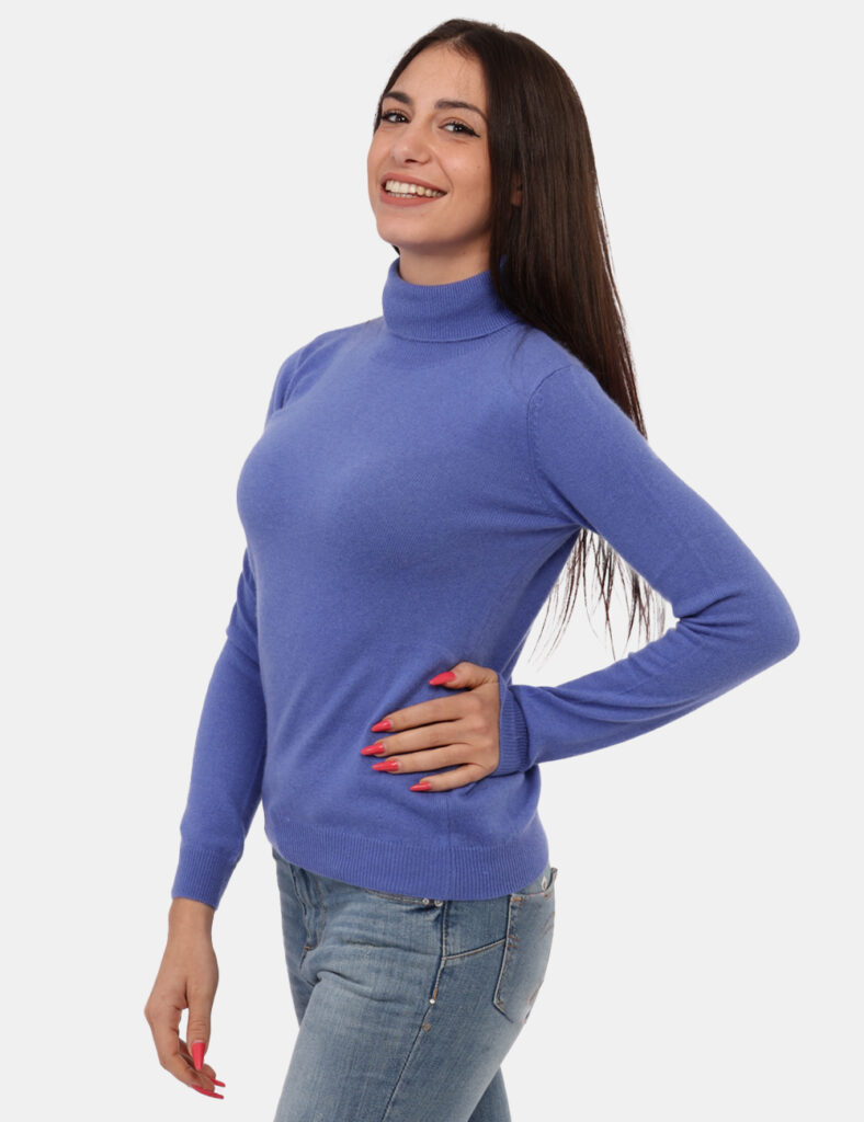 Maglione Maison Du Cachemire Azzurro