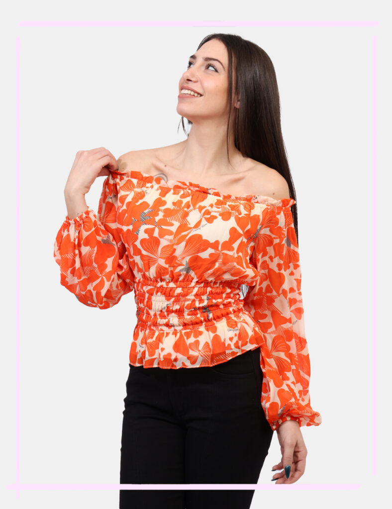 Blusa taglia 42 Denny Rose Arancione