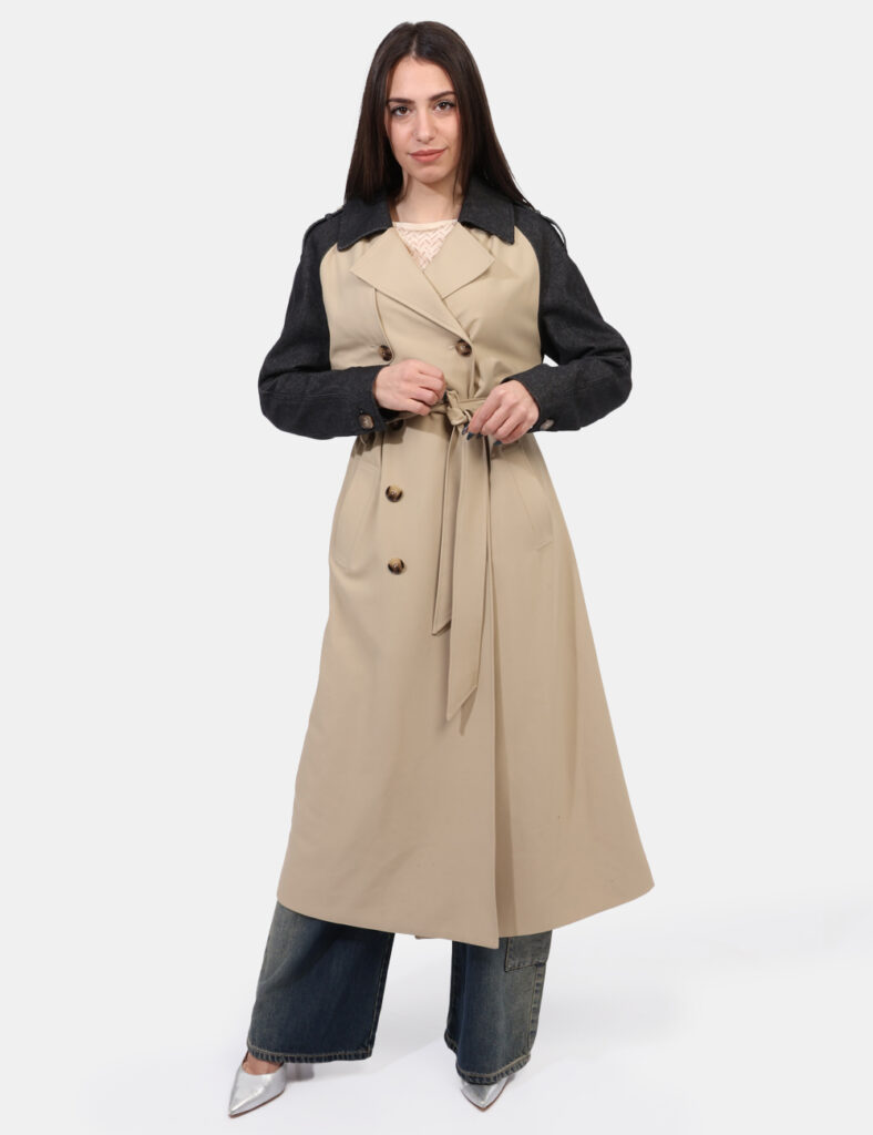 Abbigliamento donna scontato - Trench taglia 42 Denny Rose Beige