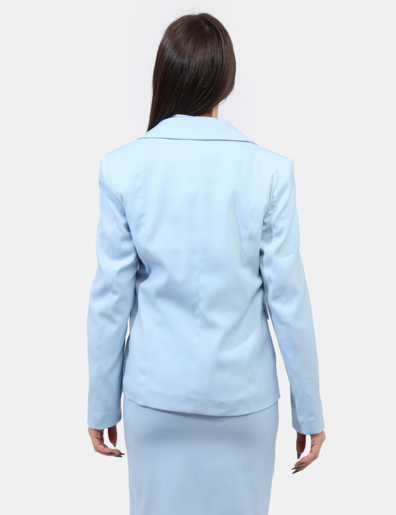 Abbigliamento donna scontato - Blazer Materica Azzurro