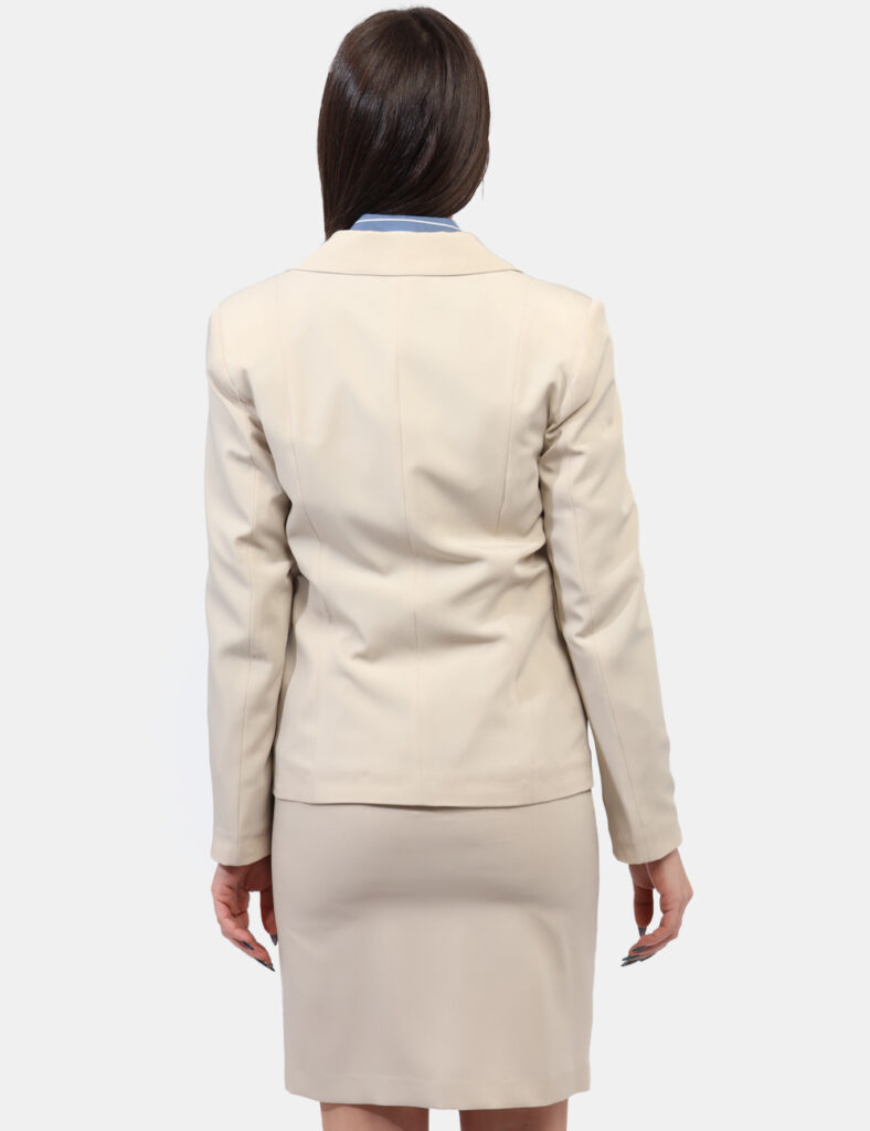 Abbigliamento donna scontato - Blazer Materica Beige