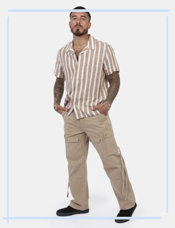 Pantalone taglia 32 Guess Beige - L’articolo appartiene al campionario esclusivo di stagione: pezzo unico.Cod. art. M5GA86WG