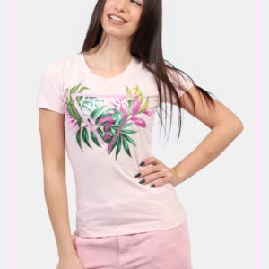 T-shirt taglia S Guess Rosa - L’articolo appartiene al campionario esclusivo di stagione: pezzo unico.Cod. art. W5GI07J1314