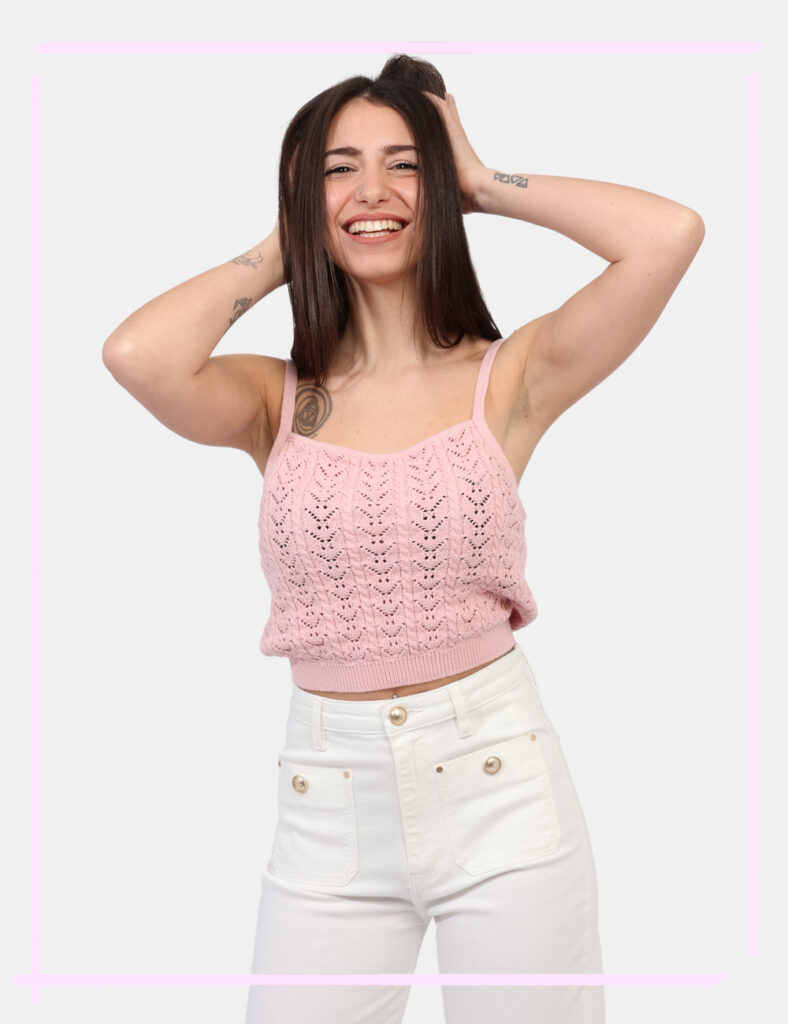 Top e Canotte da donna - Top taglia S Guess Rosa