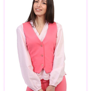 Gilet Gaudi Rosa taglia S - L’articolo appartiene al campionario esclusivo di stagione: pezzo unico.Cod. art. C511BD34006 BN