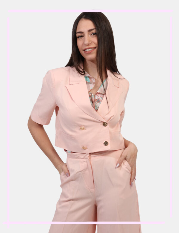 Blazer Gaudi Rosa taglia 42 - L’articolo appartiene al campionario esclusivo di stagione: pezzo unico.Cod. art. C511FD35006