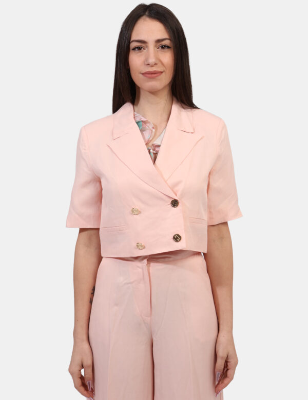 Blazer Gaudi Rosa taglia 42 - L’articolo appartiene al campionario esclusivo di stagione: pezzo unico.Cod. art. C511FD35006