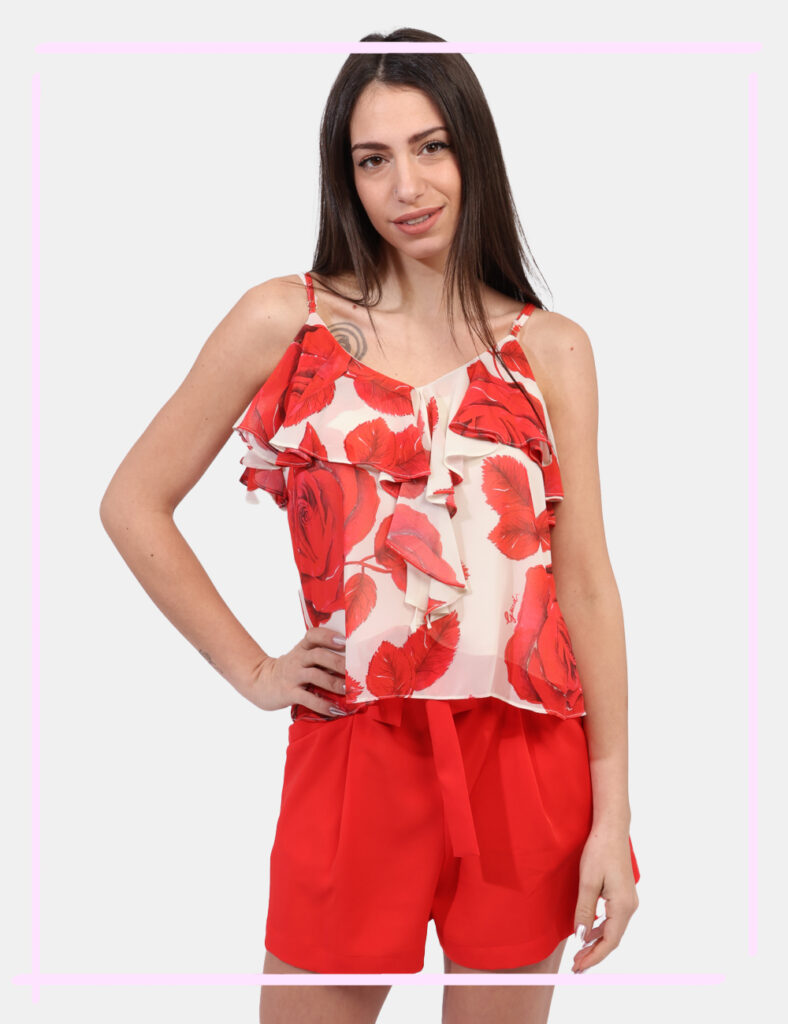 Top Gaudi Rosso taglia 42