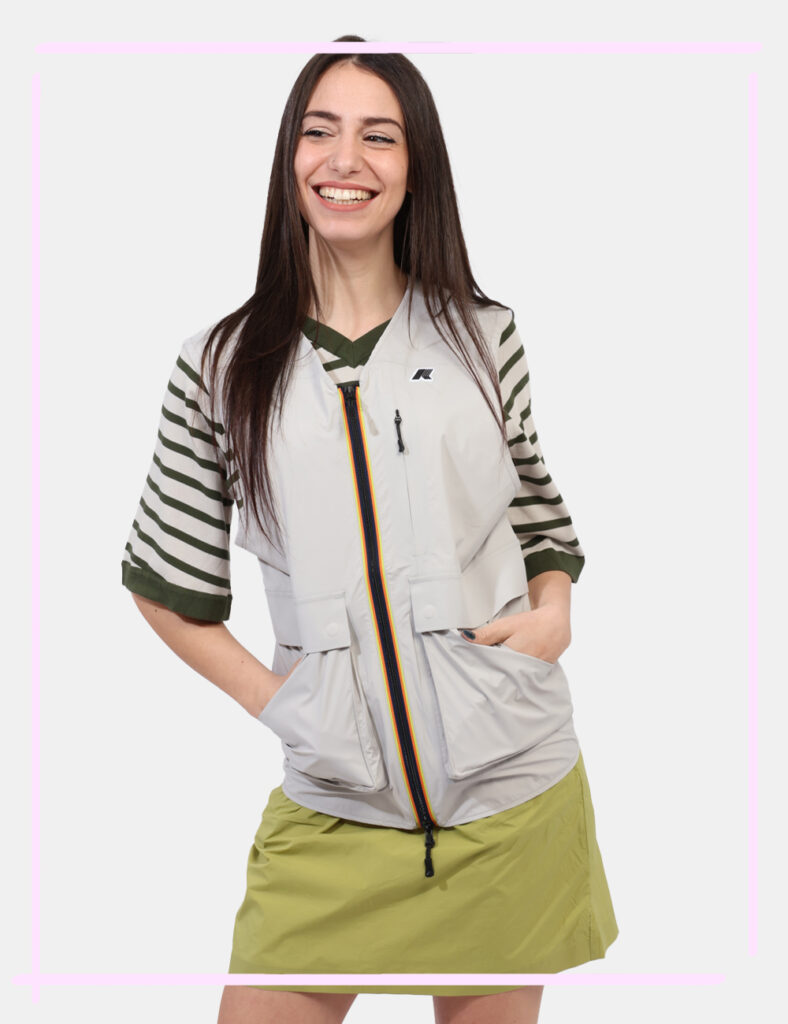 Gilet K-Way Beige taglia S