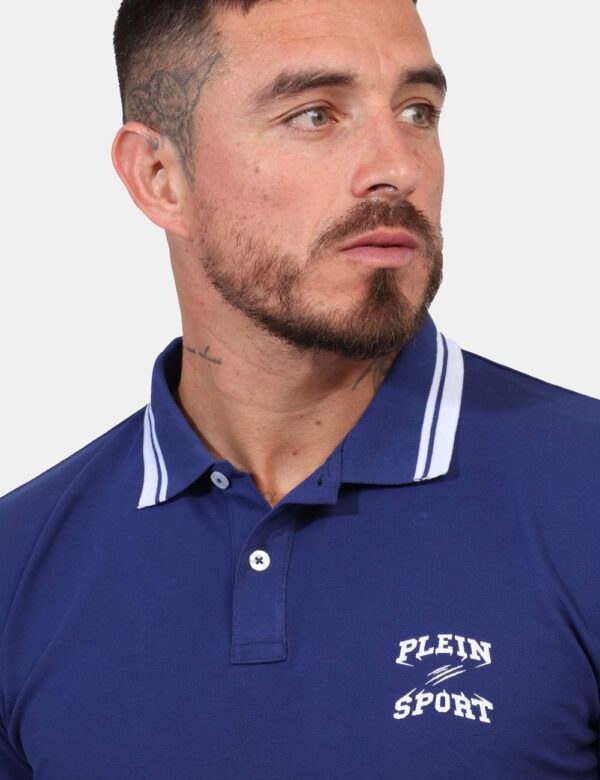 Polo Plein Sport Blu taglia M - L’articolo appartiene al campionario esclusivo di stagione: pezzo unico.Cod. art. PS25MPL01