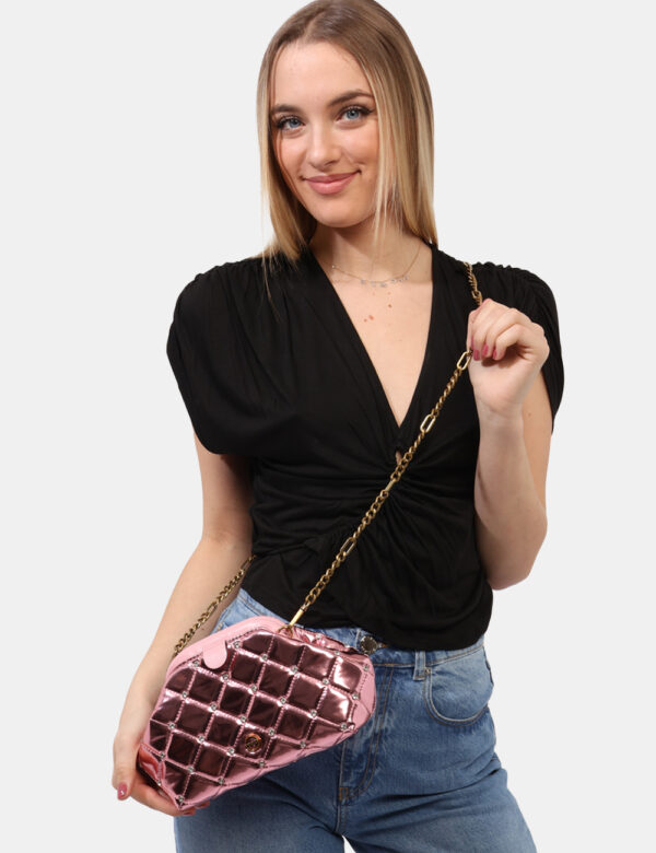 Pochette Pinko Rosa - Cod. art. 101266A0W7 SZVi ricordiamo che tutti i nostri articoli sono originali.